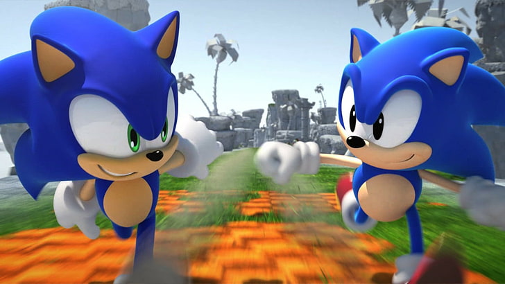 Sonic Classic & Sonic Modern  Sonic and shadow, Sonic the